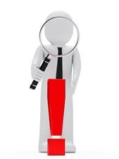rag-doll-with-giant-magnifying-glass-red-exclamation-symbol